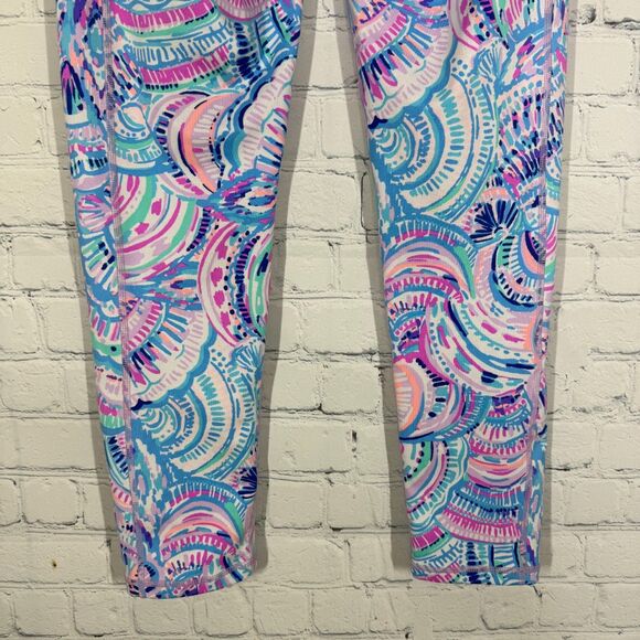 Lilly Pulitzer Luxetic Leggings Women Small Vibrant Color High Rise 50 UPF Gym - Picture 4 of 12